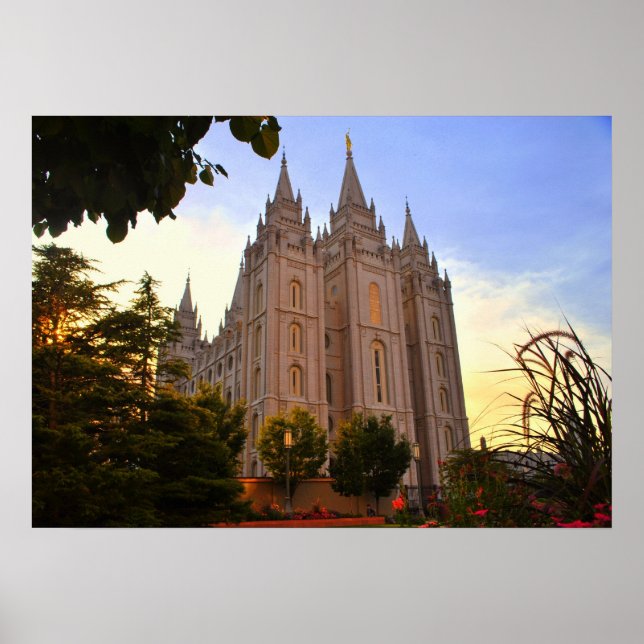 Poster Salt Lake City, LDS Temple (Devant)
