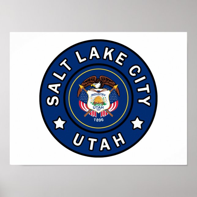 Poster Salt Lake City Utah (Devant)