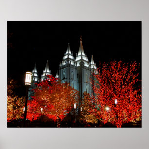 Poster Salt Lake LDS Temple Salt Lake City Utah