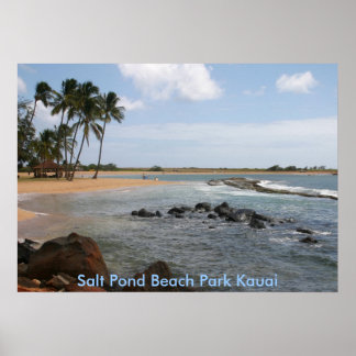 Poster Salt Pond Beach Park Kauai