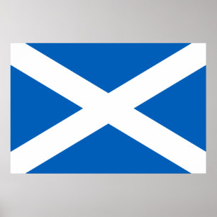 Poster Saltire ~ Drapeau de l'Ecosse