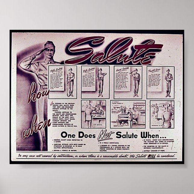 Poster Saluer (Devant)