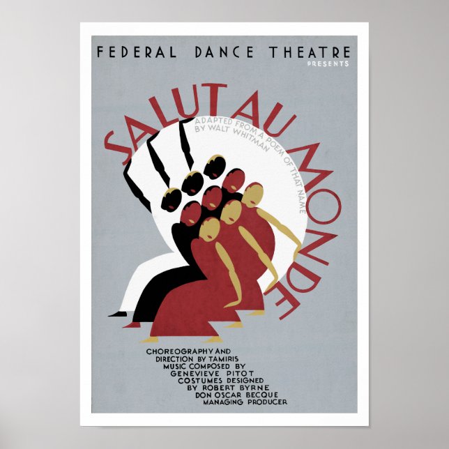 Poster Salut Au Monde (Devant)