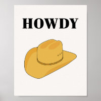 Salut Chapeau De Cow-Boy Jaune