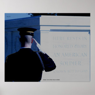 Poster Salut, Tombe du soldat inconnu
