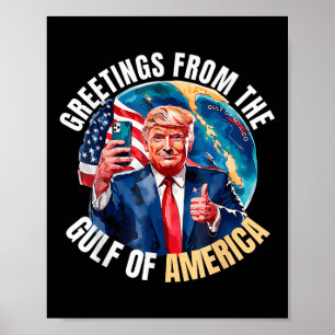 Poster Salutation De Frise Du Golfe Des Etats-Unis