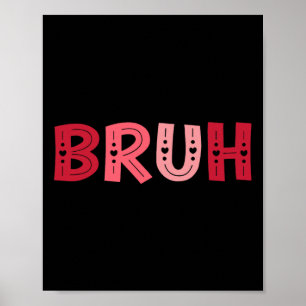 Poster Salutation drôle de frère de mème pour adolescents