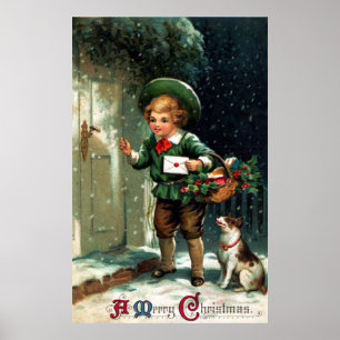 Poster Salutations 1911 de Noël