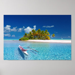 Poster Salutations de Tahiti