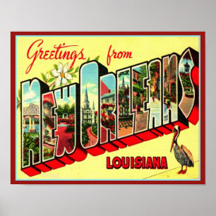 Poster Salutations des années 1940 de l'affiche de la Nou