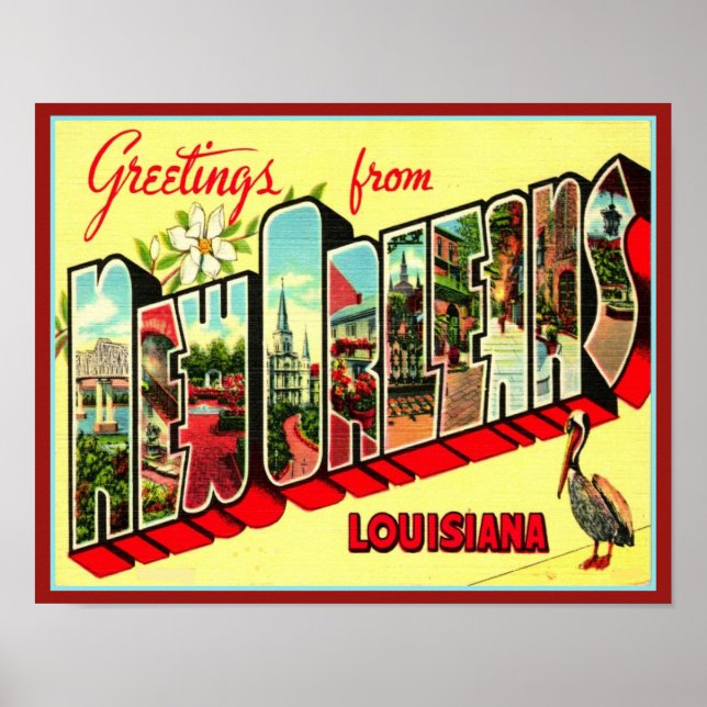Poster Salutations des années 1940 de l'affiche de la Nou (Devant)