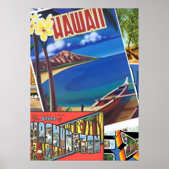 Poster Salutations d'Hawaii (Devant)