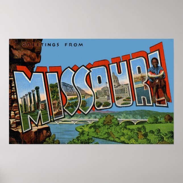 Poster Salutations du Missouri (Devant)