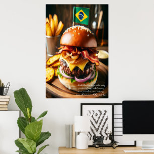 Poster Salvador Samba Burger Sensation 24x36