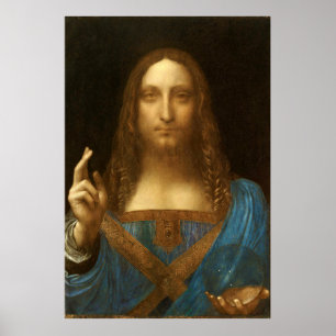 Poster Salvator Mundi by Leonardo da Vinci (c1500)