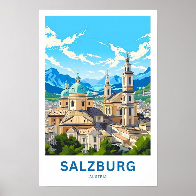 Poster Salzbourg Autriche Imprimer (Devant)