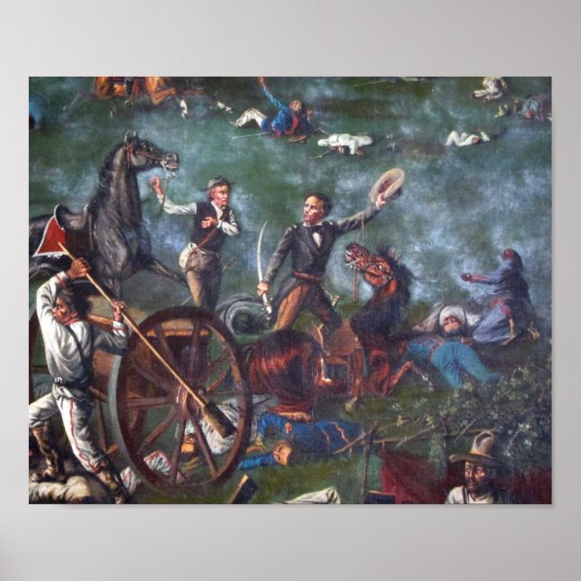 Poster Sam Houston à San Jacinto (Devant)