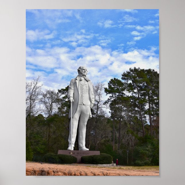 Poster Sam Houston Statue, Texas (Devant)