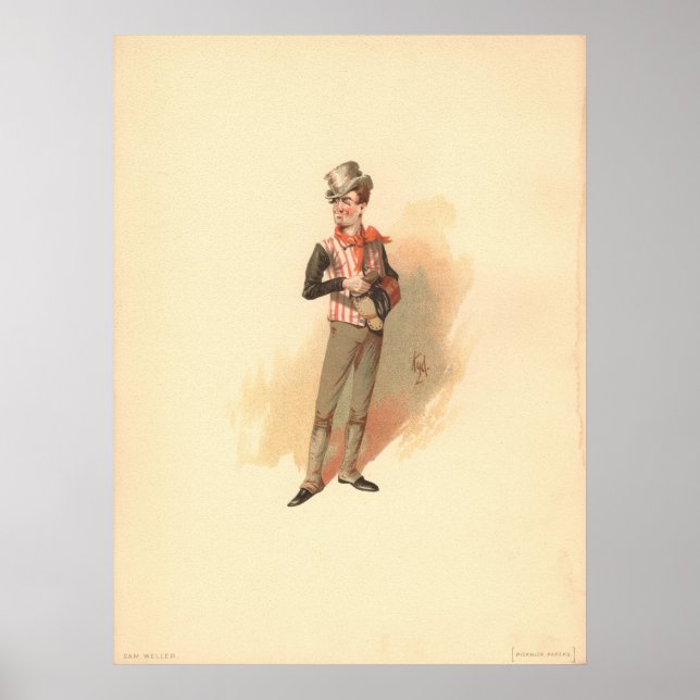 Poster Sam Weller par Kyd de Dickens The Pickwick Papers (Devant)