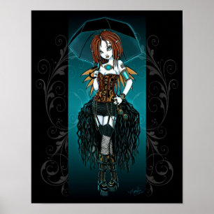 Poster "Samara" Steampunk Cyber Fairy