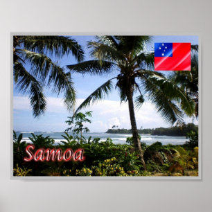 Poster Samoa - Littoral - Panorama -