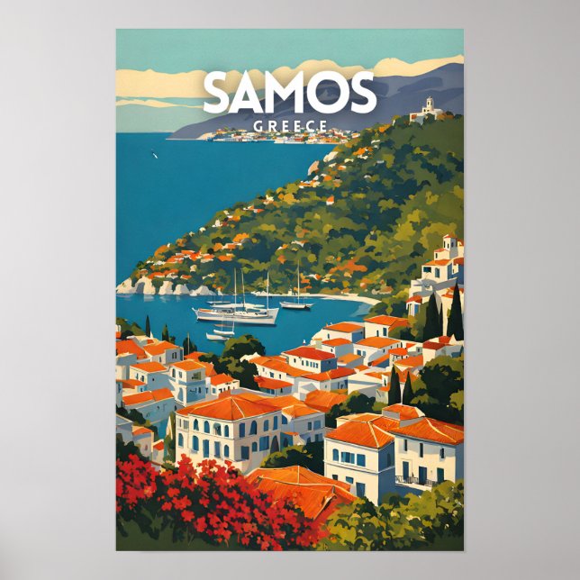 Poster Samos Grèce (Devant)