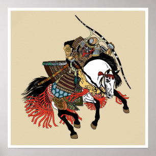 Poster Samouraï horseman