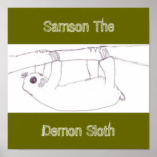 Poster samson le démon paresseux