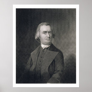 Poster Samuel Adams, gravé par G.F. Storm (fl.c.1834) a