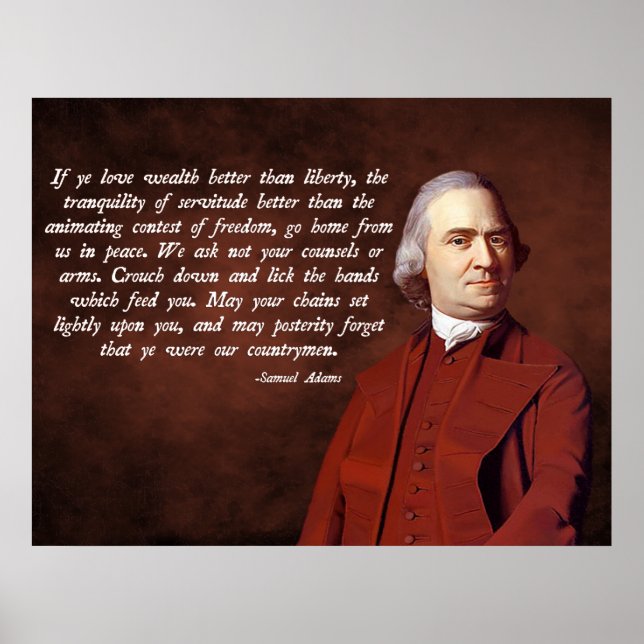 Poster Samuel Adams Liberty (Devant)