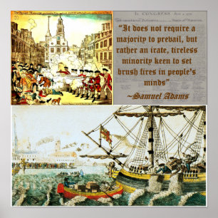 Poster Samuel Adams - Soulèvement de Boston