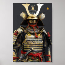 Poster Samurai Mur Art imprimé Shogun Tokugawa