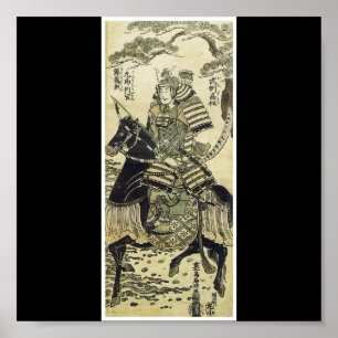 Poster Samurai-Poster de peinture japonaise vers la fin d