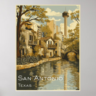 Poster San Antonio Riverwalk
