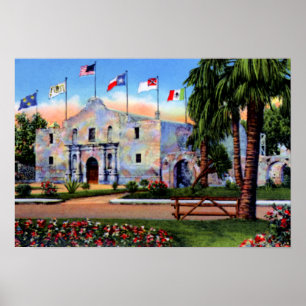 Poster San Antonio Texas Alamo