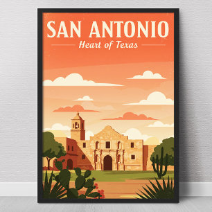 Poster San Antonio vintage