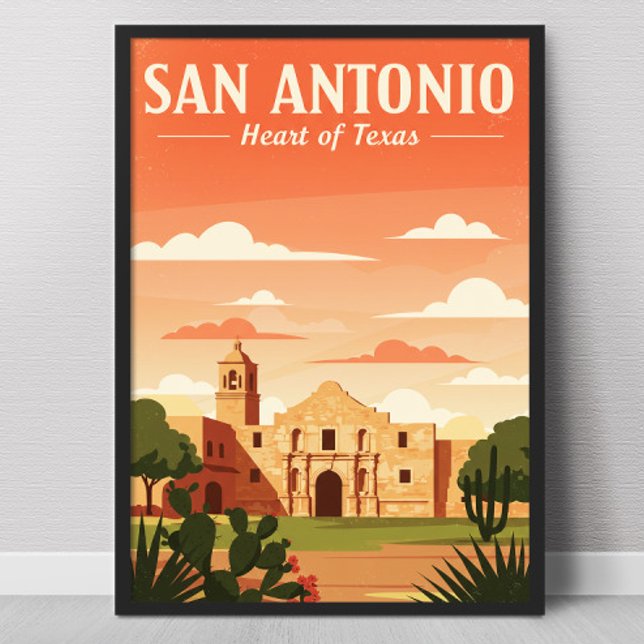 Poster San Antonio vintage (Créateur téléchargé)