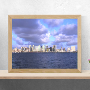 Poster San Diego California Skyline Photographie