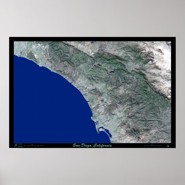 Poster San Diego, Californie (Devant)