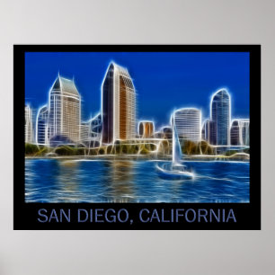 Poster San Diego, la Californie (Etats-Unis)