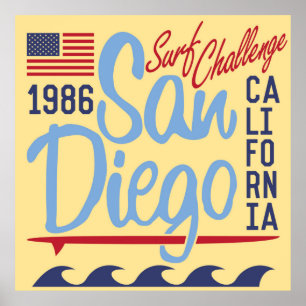 Poster San Diego Surf Challenge 1986