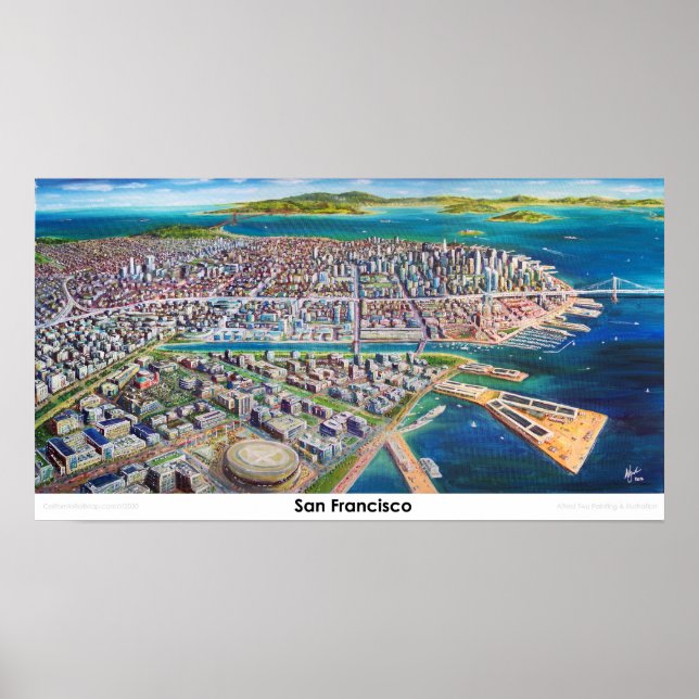 Poster San Francisco 2030 Skyline (Devant)