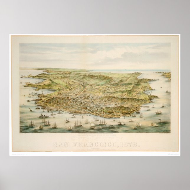 Poster San Francisco, CA. 1873 (1528A) (Devant)