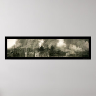 Poster San Francisco CA Burning Photo 1906b