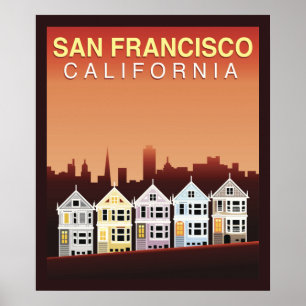 Poster San Francisco, CA   les dames peintes