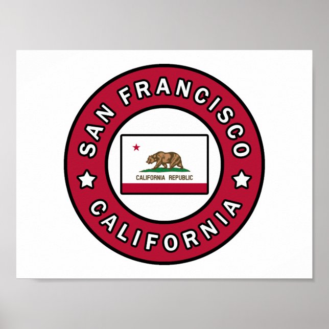 Poster San Francisco Californie (Devant)