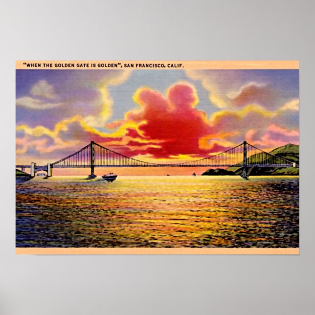 Poster San Francisco, Californie (Devant)