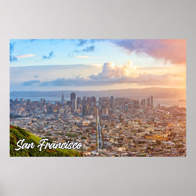 Poster San Francisco, Californie, USA (Devant)