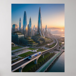 Poster San Francisco Futuristic City 2026