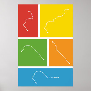 Poster San Francisco - Palettes de transport en commun